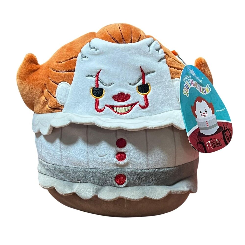 Squishmallows Pennywise Clown Plush Stuffed Toy 11" Small Horror IT Movie Cute